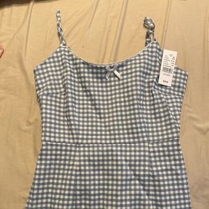 PacSun Lottie Moss Gingham Bustier Dress